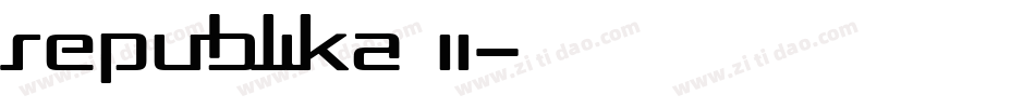 Republika II字体转换